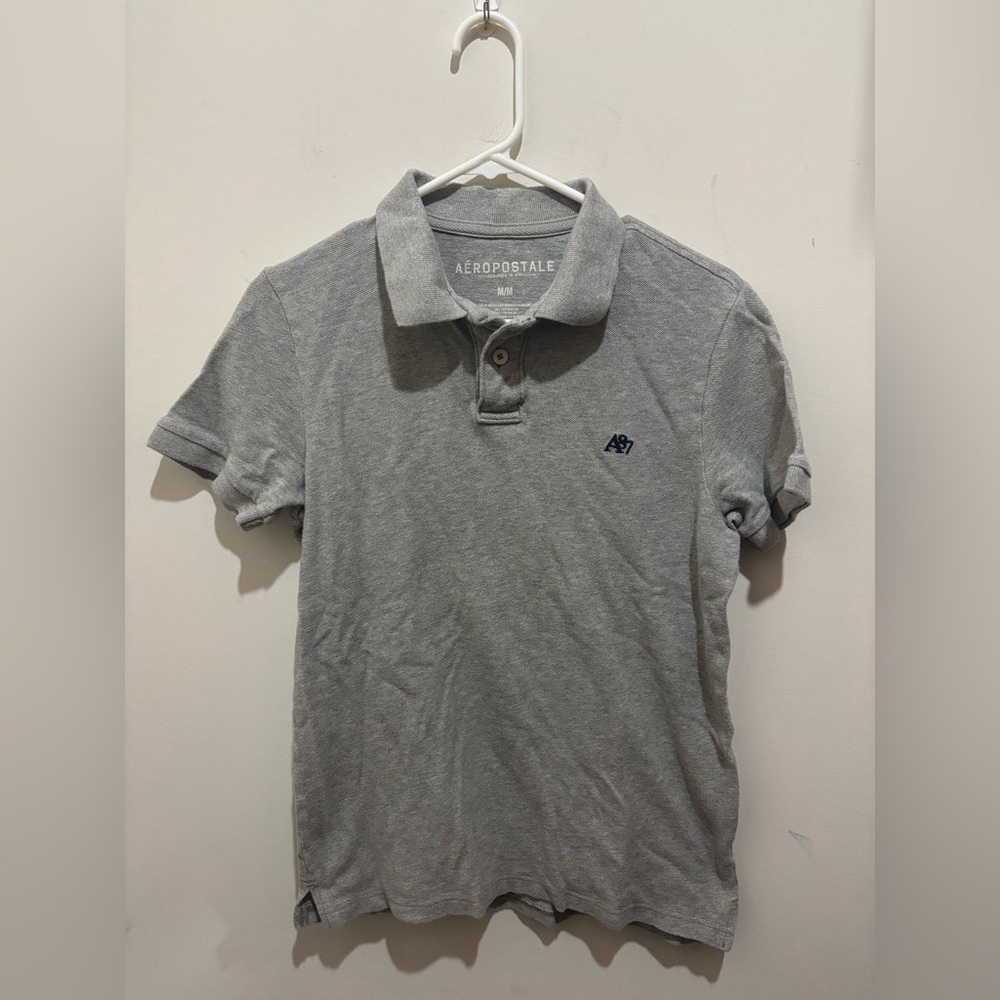 Aeropostale Gray Polo Shirt for Men, medium